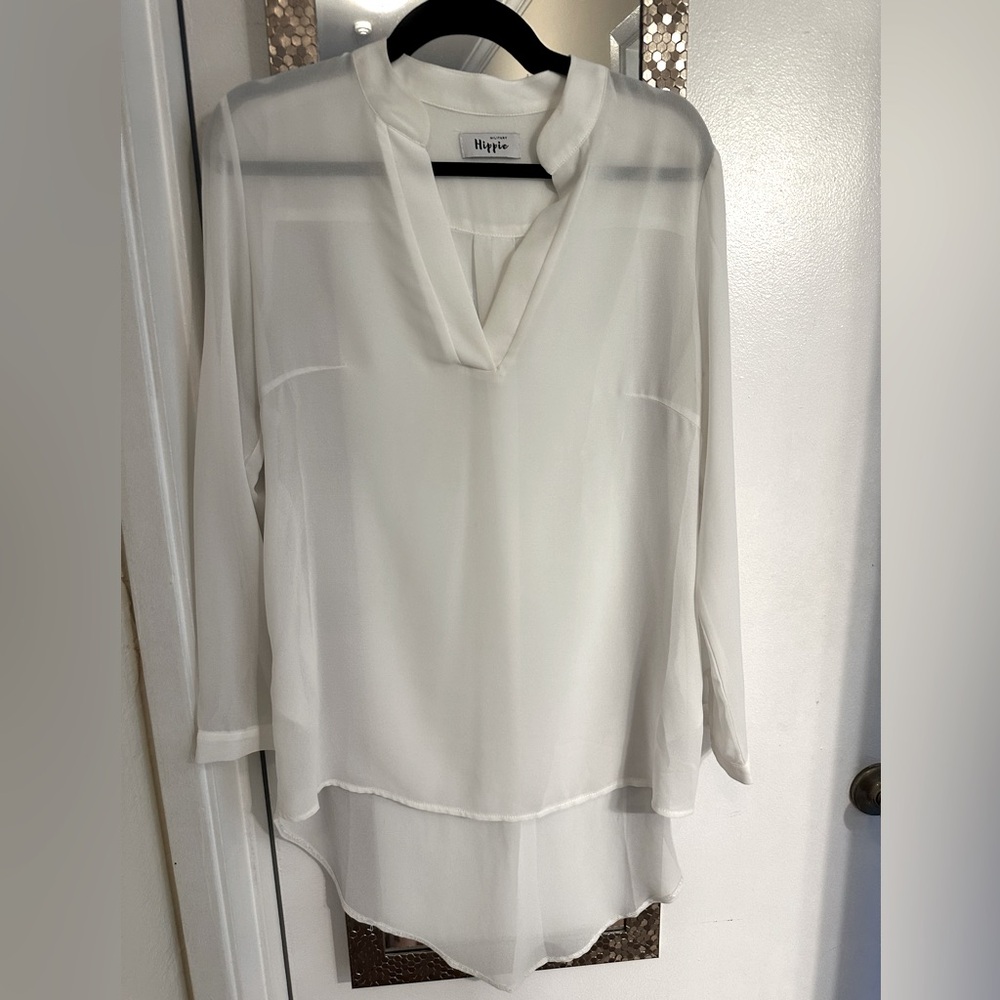 White Chiffon Shirt